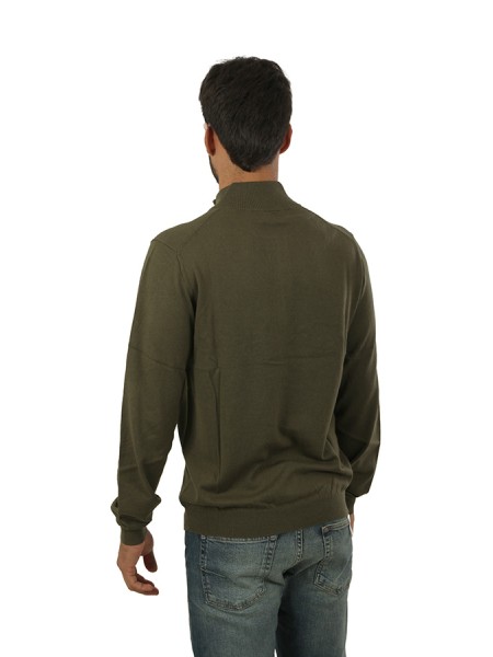 Maglia SUN68 Mezza Zip Militare